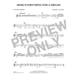 (Risk) Everything for a Dream - Bb Tenor Saxophone