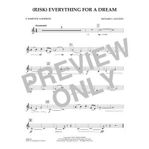 (Risk) Everything for a Dream - Eb Baritone Saxophone