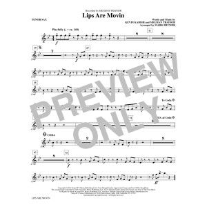 Lips Are Movin (arr. Mark Brymer) - Bb Tenor Saxophone