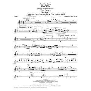 Aladdin (Choral Highlights) (from Aladdin: The Broadway Musical) (arr. Mac Huff) - Flute