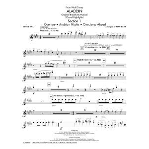 Aladdin (Chor-Highlights) (aus Aladdin: The Broadway Musical) (arr. Mac Huff) - Tenorsaxophon