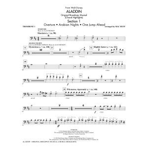 Aladdin (Chorale Highlights) (aus Aladdin: Das Broadway-Musical) (Bearb. Mac Huff) - Posaune 1