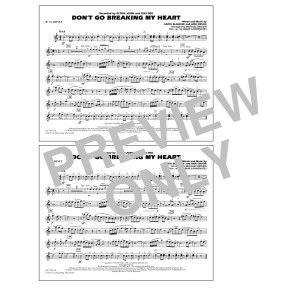 Don't Go Breaking My Heart - Bb Clarinet