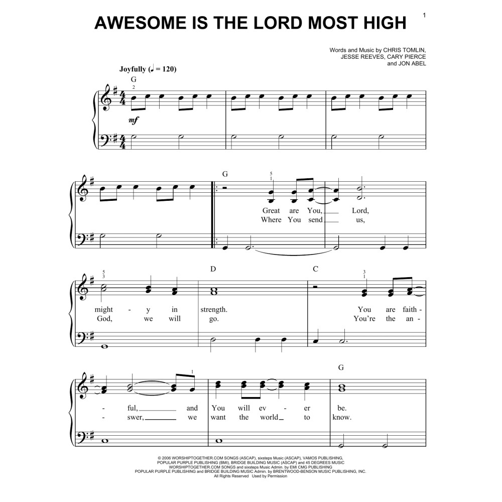 Awesome Is The Lord Most High