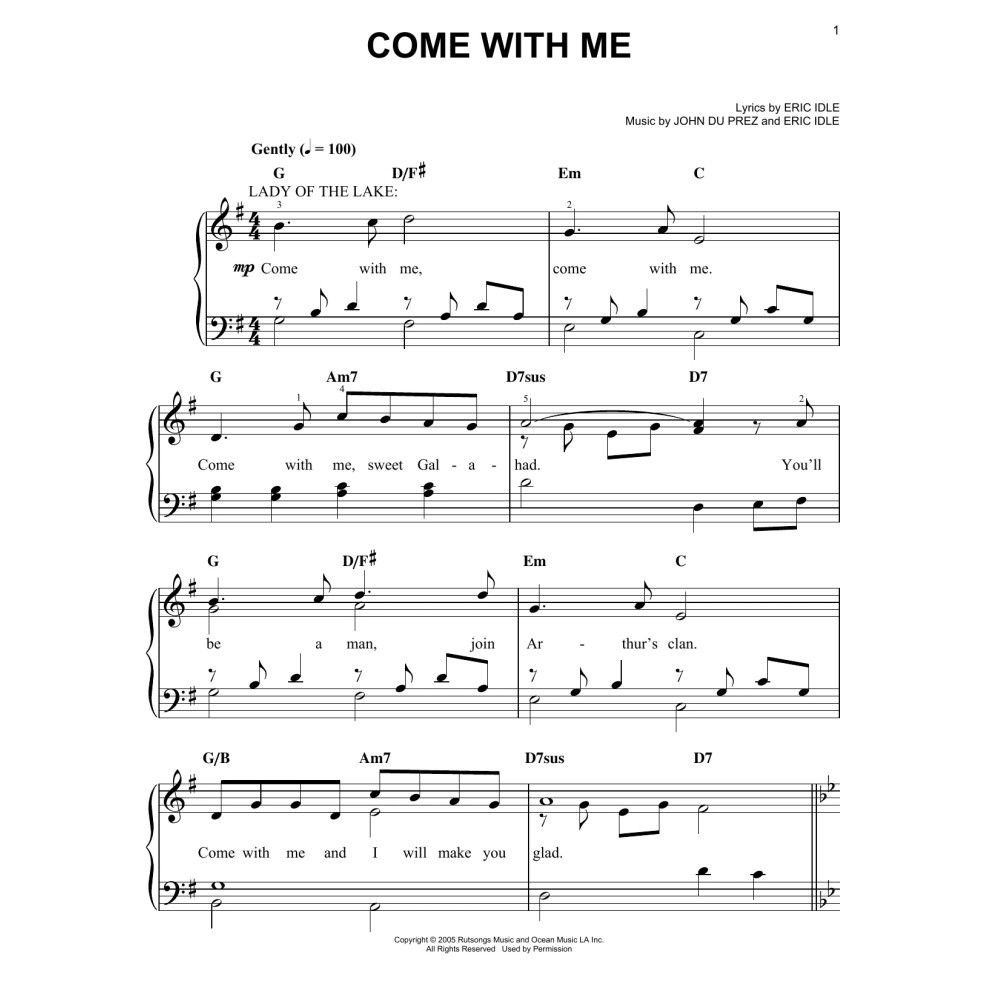 Come With Me (aus Monty Python''s Spamalot)