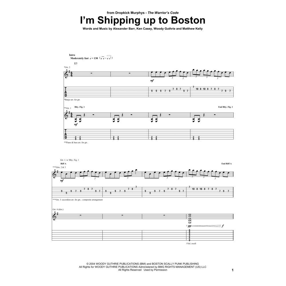 I'm Shipping Up To Boston