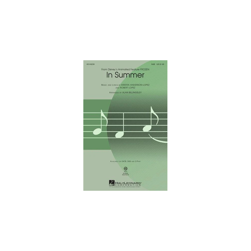 In Summer (from Frozen) (arr. Alan Billingsley)