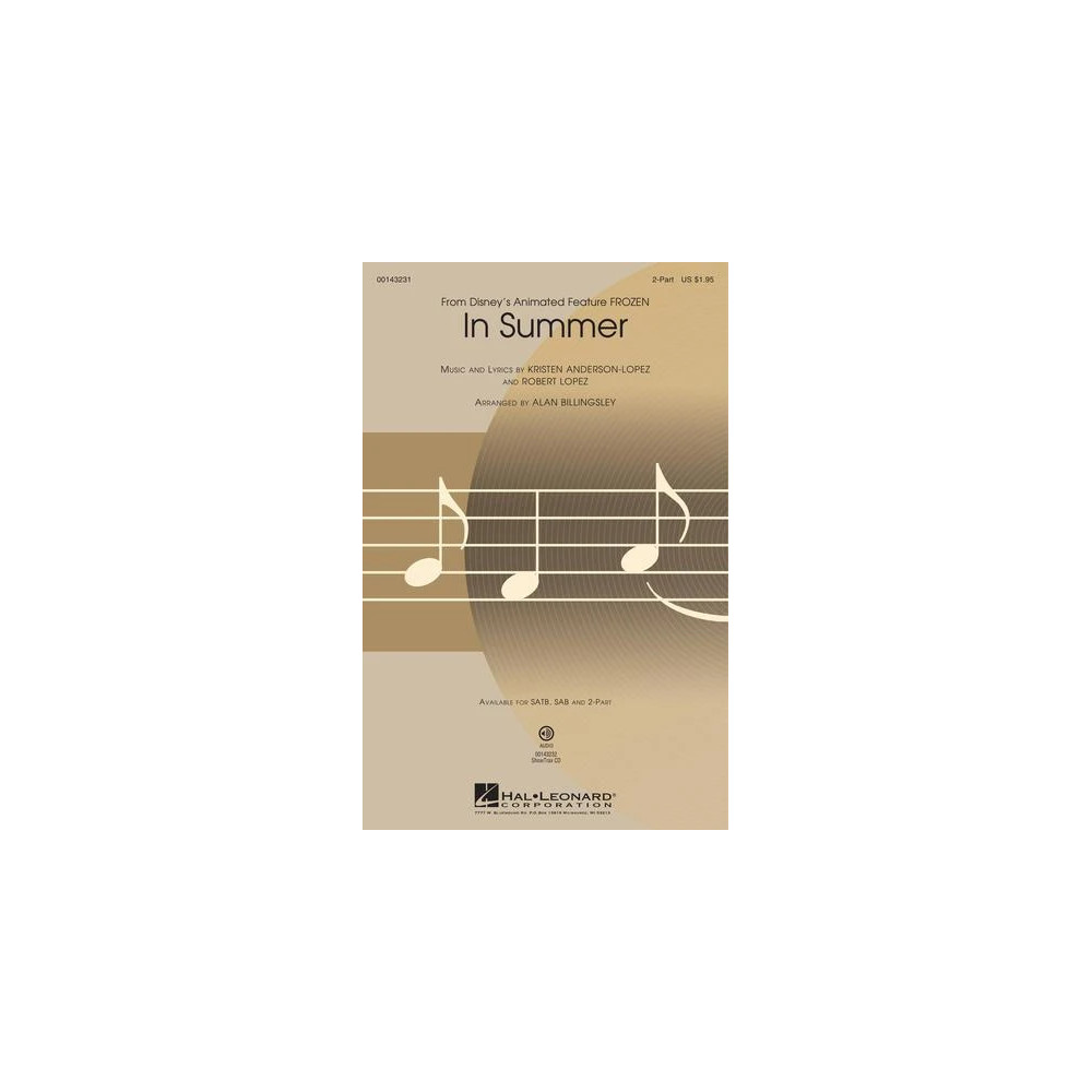 In Summer (from Frozen) (arr. Alan Billingsley)