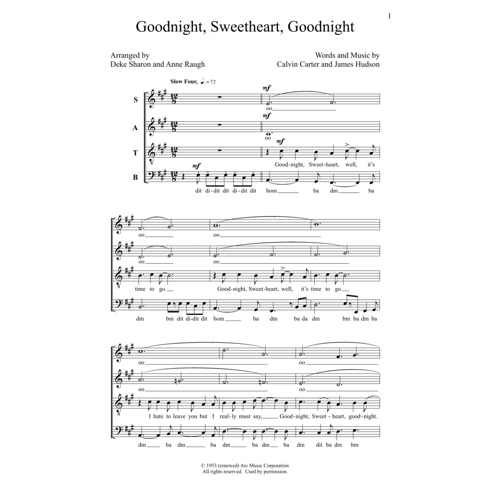 Goodnight, Sweetheart, Goodnight