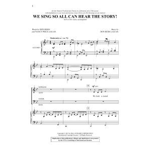 Wir singen, damit alle die Geschichte hören können!