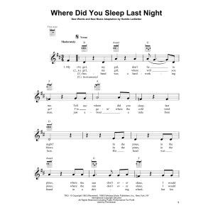 Where Did You Sleep Last Night