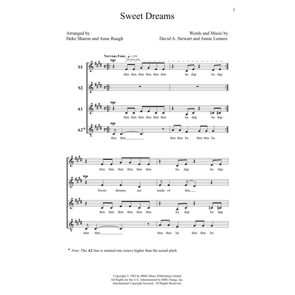 Sweet Dreams (Are Made Of This) (arr. Deke Sharon)