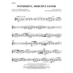 Wonderful, Merciful Savior - Violin