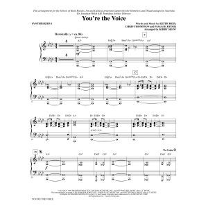 You're the Voice (arr. Kirby Shaw) - Synthesizer I