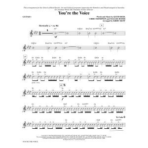You're the Voice (arr. Kirby Shaw) - Guitar 1