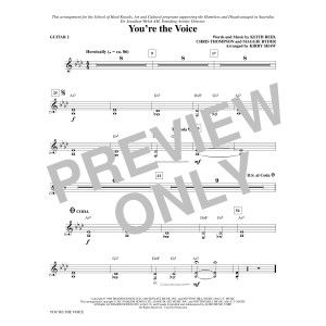 You're the Voice (arr. Kirby Shaw) - Guitar 2