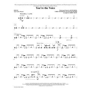 You''re the Voice (arr. Kirby Shaw) - Drums