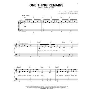 One Thing Remains (Deine Liebe Versagt Nie)