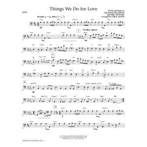 Things We Do for Love - Bass