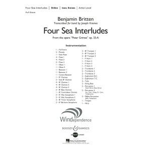 Four Sea Interludes (aus der Oper "Peter Grimes") - Dirigierpartitur (Gesamtpartitur)