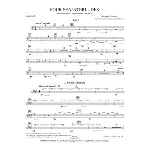 Four Sea Interludes (aus der Oper "Peter Grimes") - Fagott 2