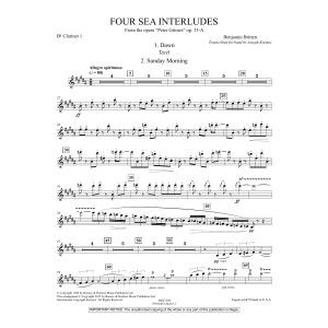 Four Sea Interludes (aus der Oper "Peter Grimes") - Bb-Klarinette 1