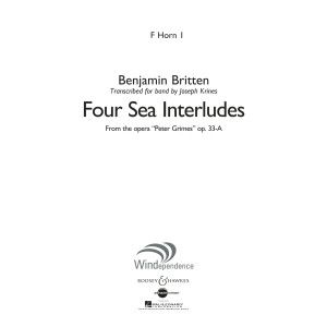 Four Sea Interludes (from the opera "Peter Grimes") - F Horn 1