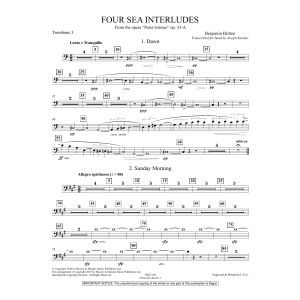 Four Sea Interludes (from the opera "Peter Grimes") - Trombone 3