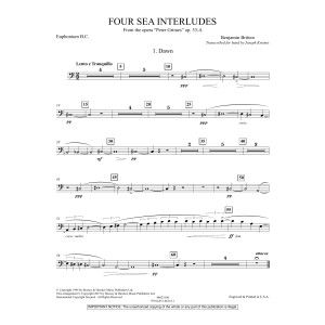 Four Sea Interludes (aus der Oper "Peter Grimes") - Euphonium im Bassschlüssel