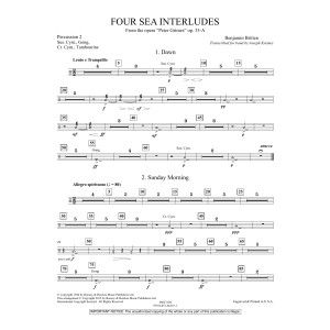 Four Sea Interludes (from the opera "Peter Grimes") - Percussion 2