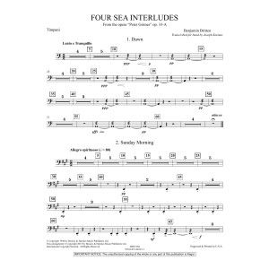 Four Sea Interludes (from the opera "Peter Grimes") - Timpani