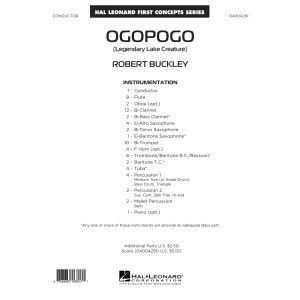 Ogopogo (Legendary Lake Creature) - Conductor Score (Full Score)