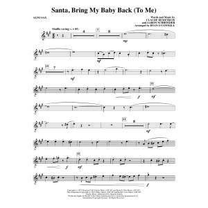 Santa, Bring My Baby Back (To Me) - Alto Sax
