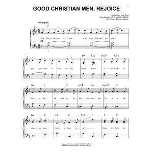 Gute christliche Männer, freut euch