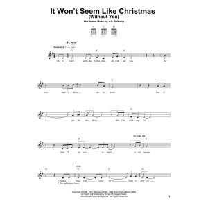 It Won't Seem Like Christmas (Without You)