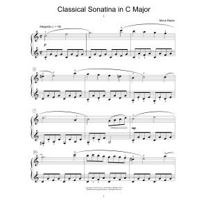 Klassische Sonatine in C-Dur