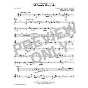 California Dreamin'' - Bb Trompete 2