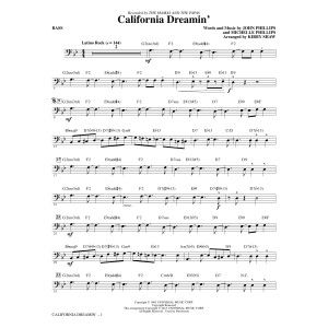 California Dreamin'' - Bass