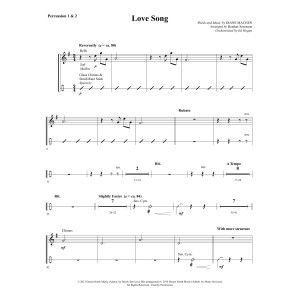 Love Song - Percussion 1 & 2