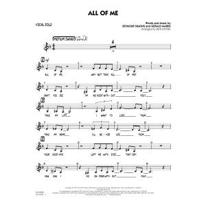 All of Me (Key: F) - Vocal Solo