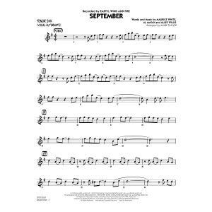September (Key: C) - Tenor Sax Solo (Vocal Alt)