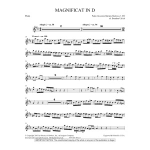 Magnificat in D - Flute 1 & 2