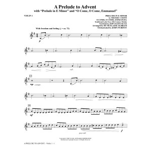 A Prelude To Advent (with Prelude In E Minor and O Come, O Come, Emmanuel) - Violin 1