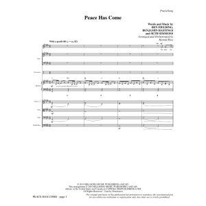 Peace Has Come - Partitur
