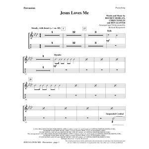 Jesus Loves Me - Percussion