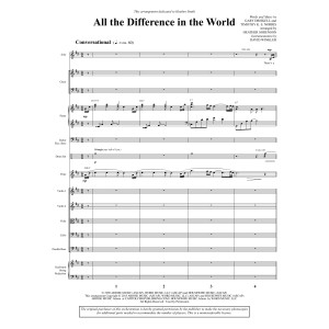 All the Difference in the World - Partitur