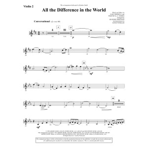 All the Difference in the World - Violin 2