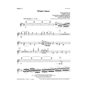 Winter Snow - Violin 1, 2