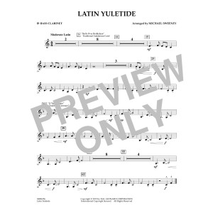 Latin Yuletide - Bb Bassklarinette