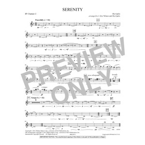 Serenity - Bb Clarinet 2